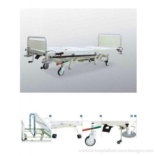 Adjustable Hydraulic Hospital Beds , Mobile Ward Beds For Emergency Care